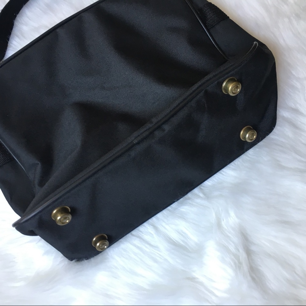 Verdi Black Canvas Laptop Messenger Bag - Picture 4 of 8